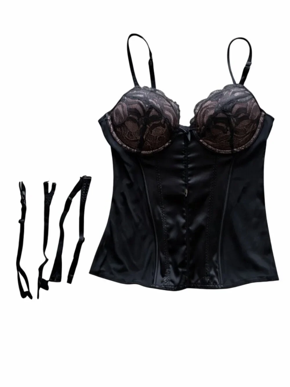 Victoria's Secret Lace Bustier Black Size 36C - Picture 2 of 10